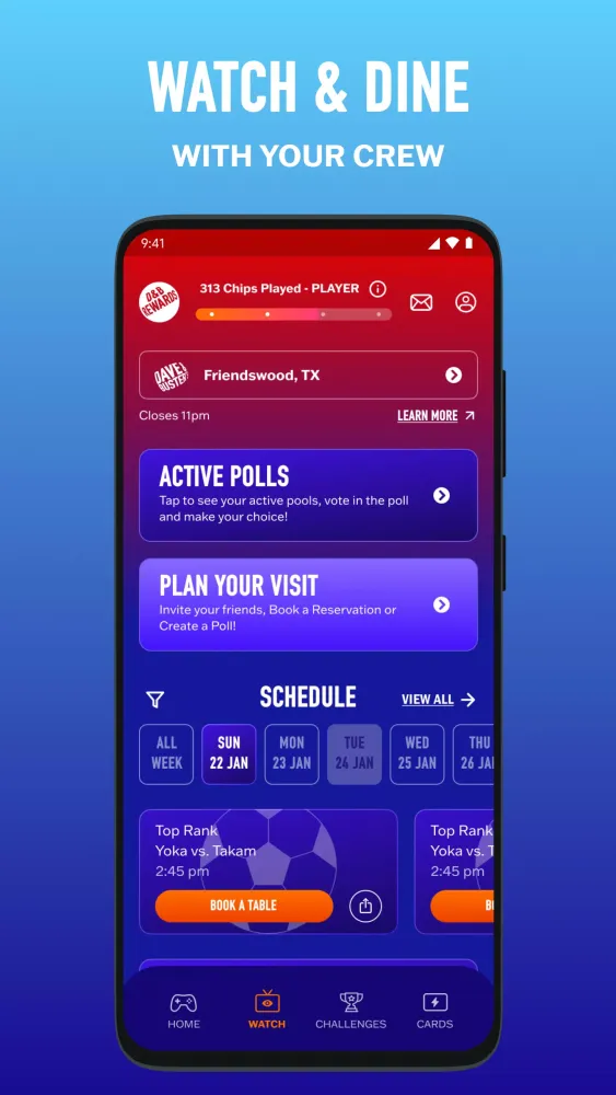 D&B Rewards Screenshots