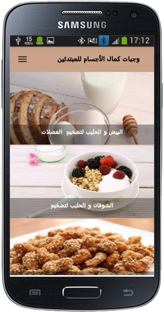 وجبات كمال الأجسام للمبتدئين سکرین شاٹس