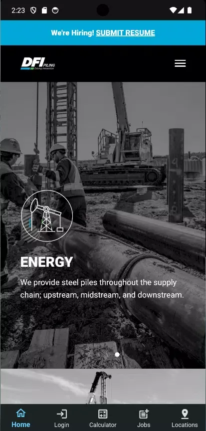 Tangkapan skrin DFI Pipeline