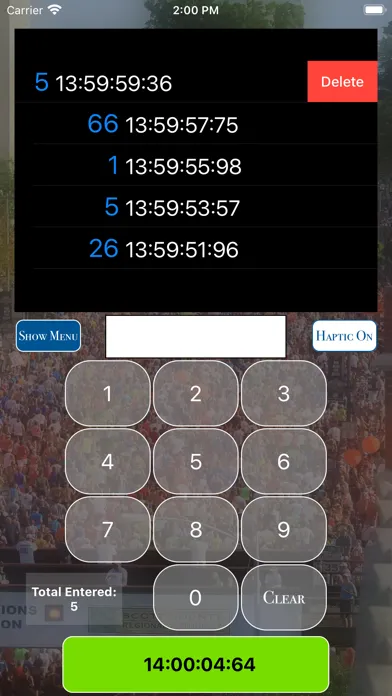 Tangkapan layar Event Timer's Backup Selects
