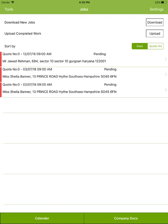 Arb Work iPad  سکرین شاٹس