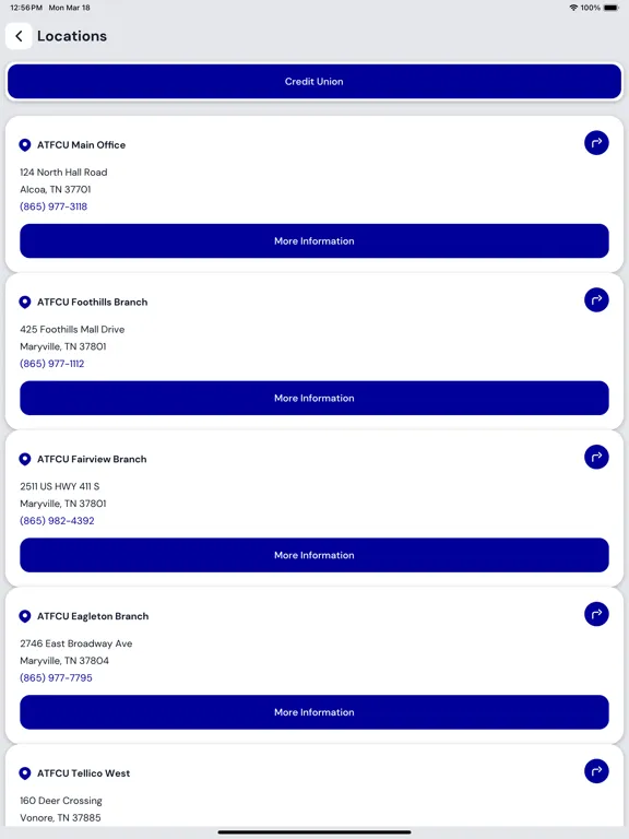 Alcoa Tenn FCU iPad 应用截图