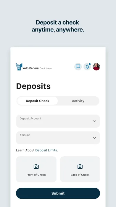 Yolo FCU Mobile Banking应用截图