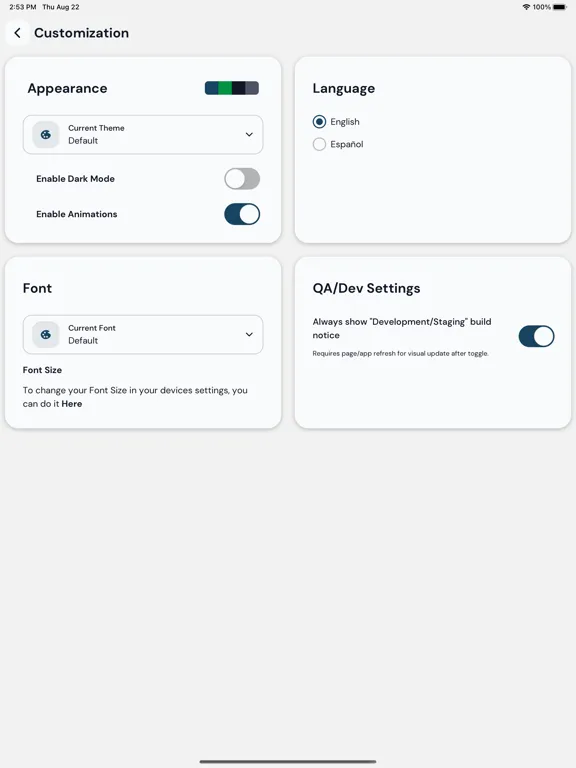 Скриншоты North Star CCU iPad 
