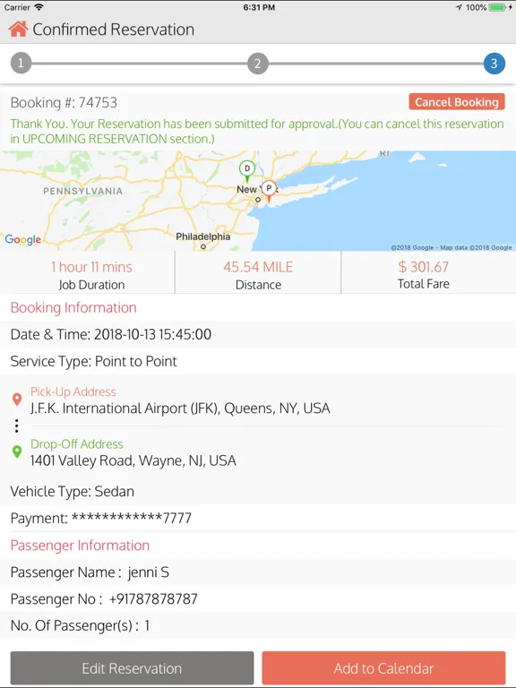 Dansk Limousine Service iPad  Screenshots