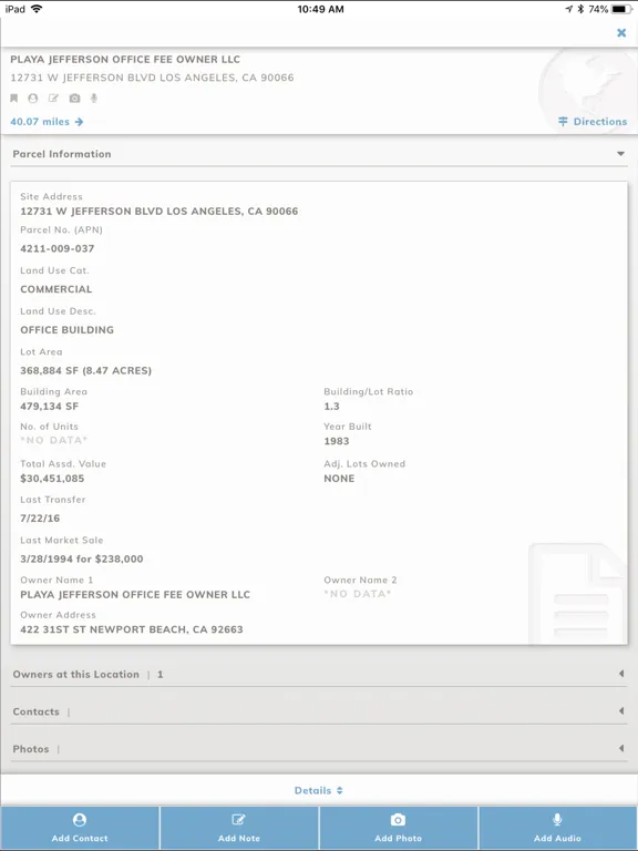 LandVision iPad  سکرین شاٹس