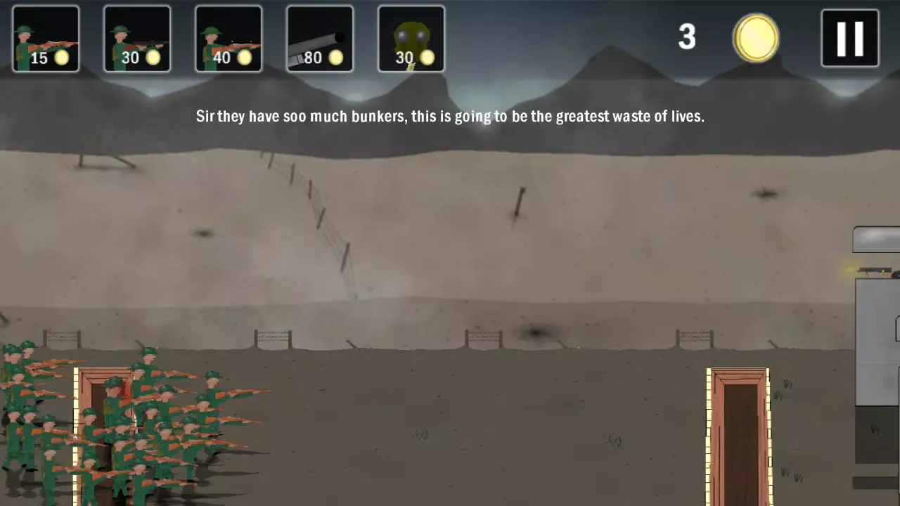 Capturas de tela do Trenches of Europe