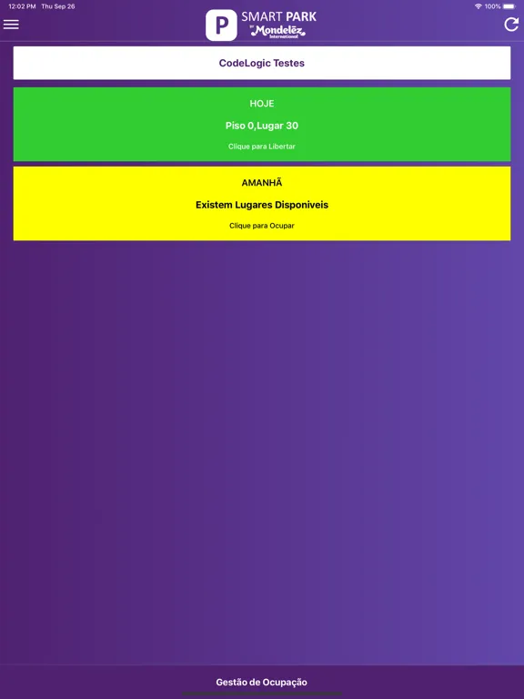 Zrzuty ekranu Smart Park MDLZ iPad 