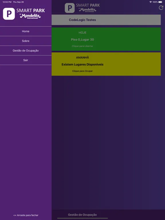 Zrzuty ekranu Smart Park MDLZ iPad 