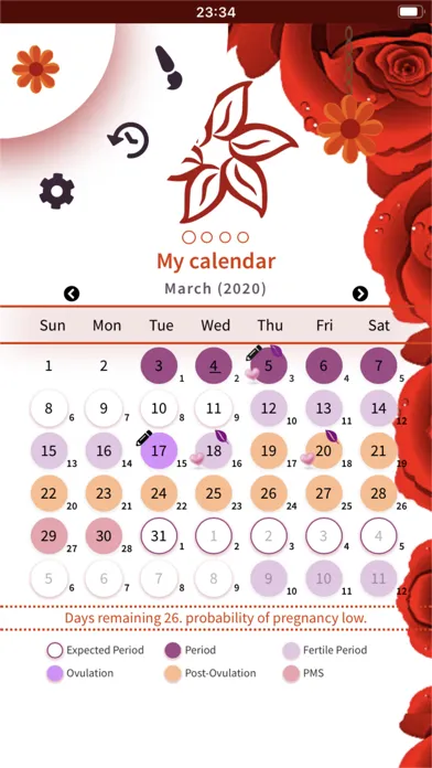 Calendário do Ciclo Menstrual স্ক্রিনশট