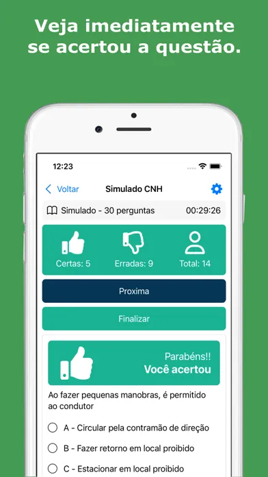 Capturas de pantalla de Simulado Provas CNH