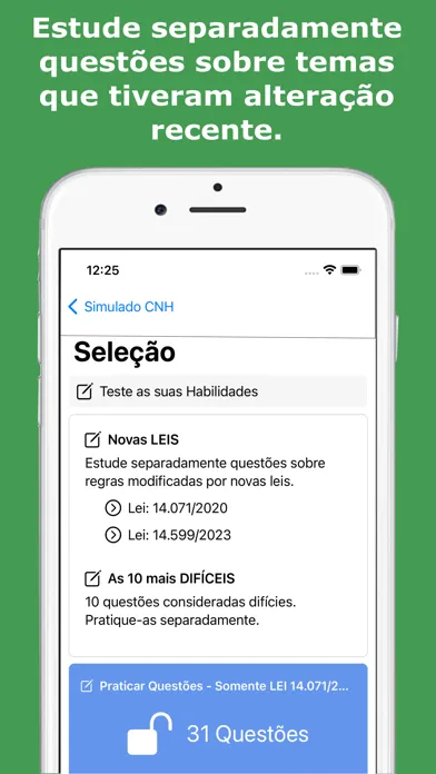 Capturas de pantalla de Simulado Provas CNH