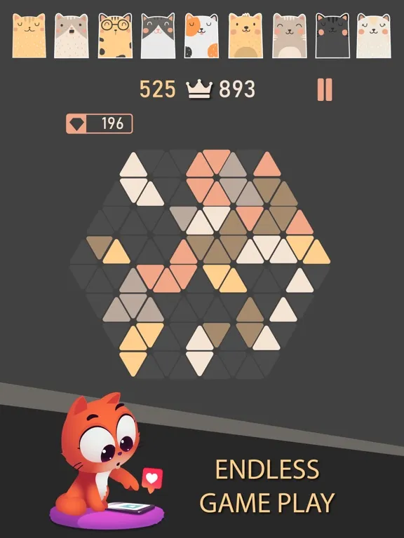 Trigon : Triangle Block Puzzle iPad 應用截圖