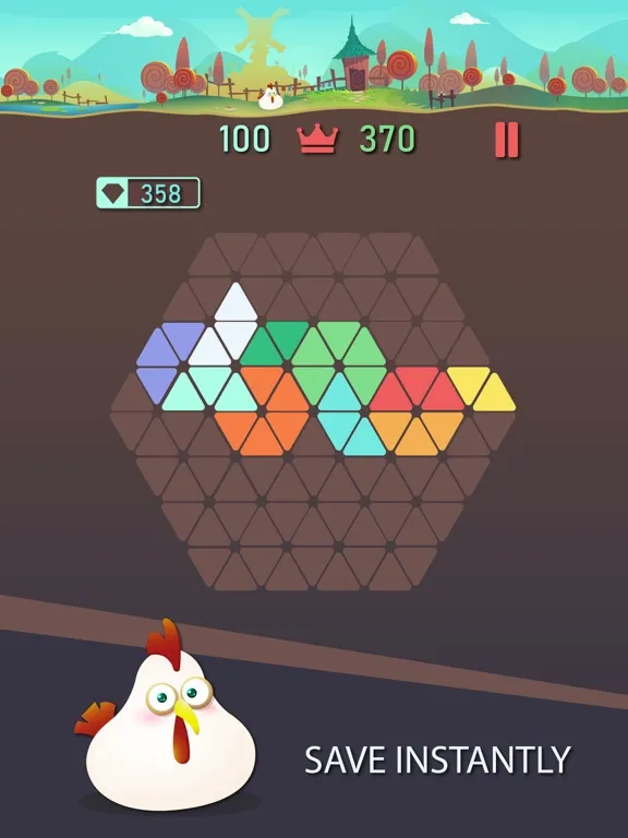 Trigon : Triangle Block Puzzle iPad 應用截圖