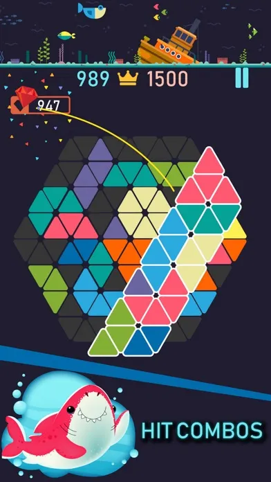 Trigon : Triangle Block Puzzle應用截圖