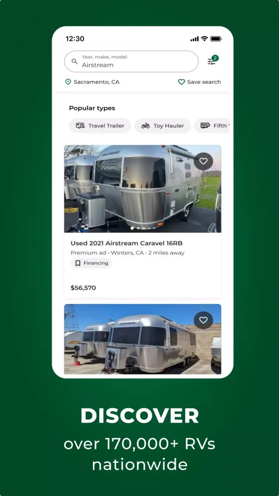 Capturas de pantalla de RV Trader