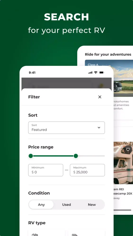 Capturas de pantalla de RV Trader