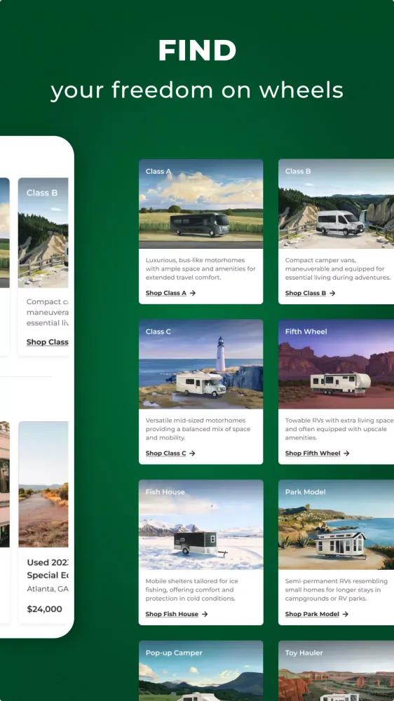 Capturas de pantalla de RV Trader