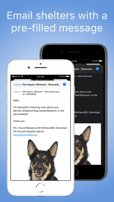 Tangkapan layar PetView360: Find & Adopt a Pet