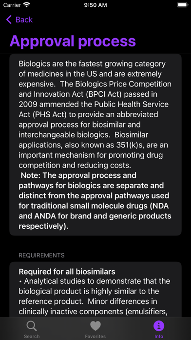 Zrzuty ekranu Biosimilar