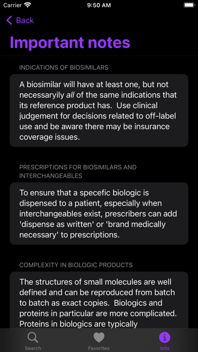 Zrzuty ekranu Biosimilar
