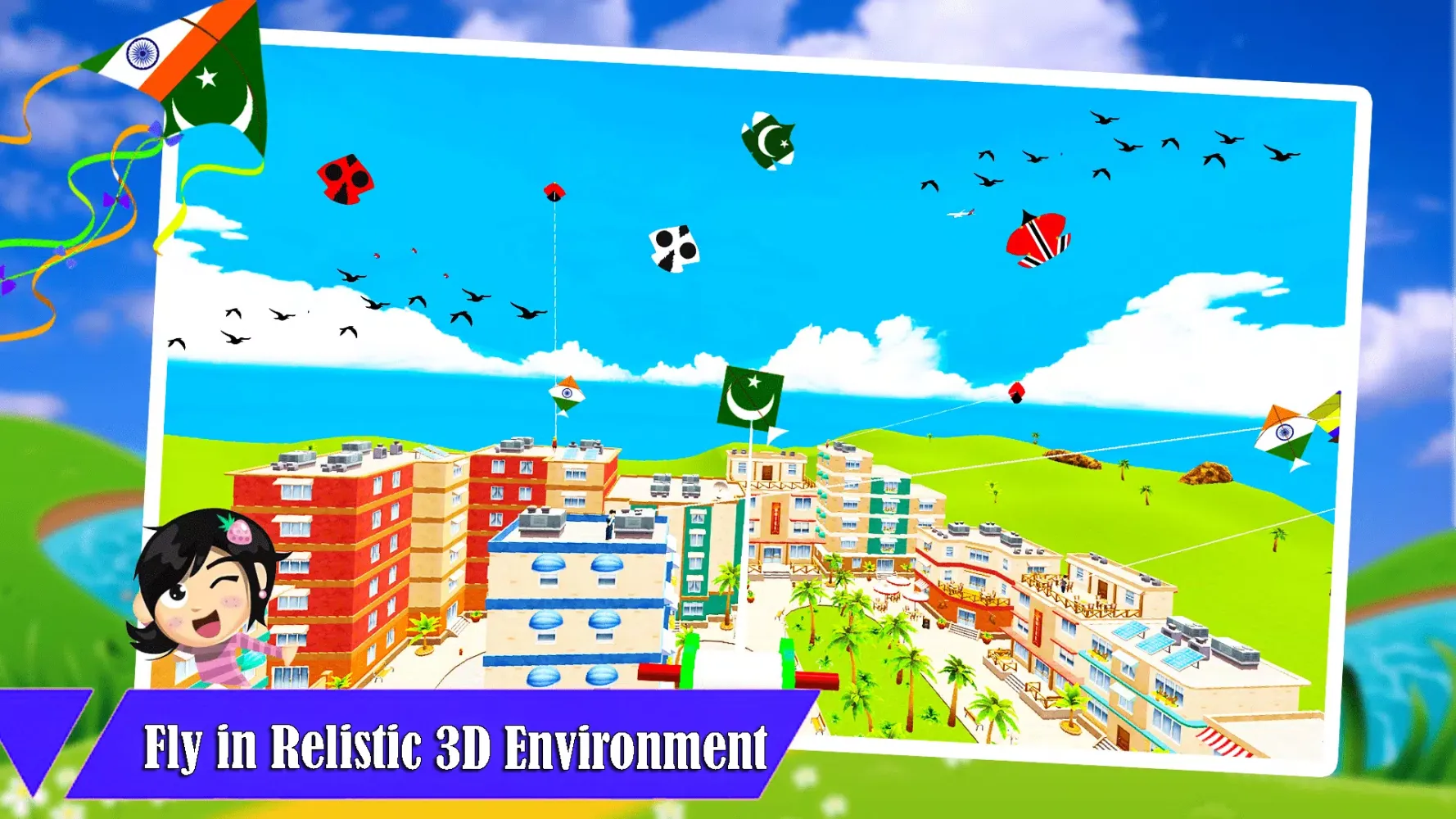 Capturas de pantalla de India Vs Pakistan Kite Fly 3D