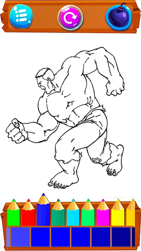 Capturas de pantalla de Super Hero Cartoons Coloring