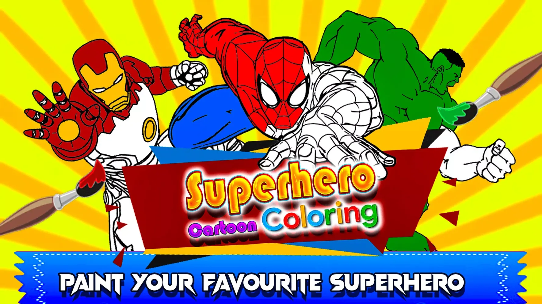 Capturas de pantalla de Super Hero Cartoons Coloring