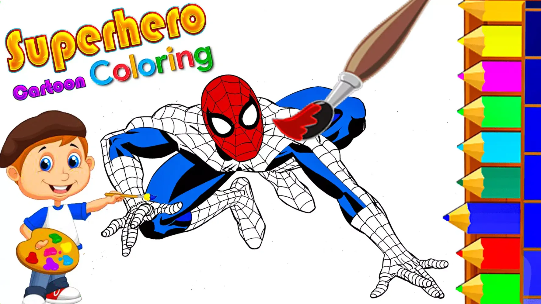 Capturas de pantalla de Super Hero Cartoons Coloring