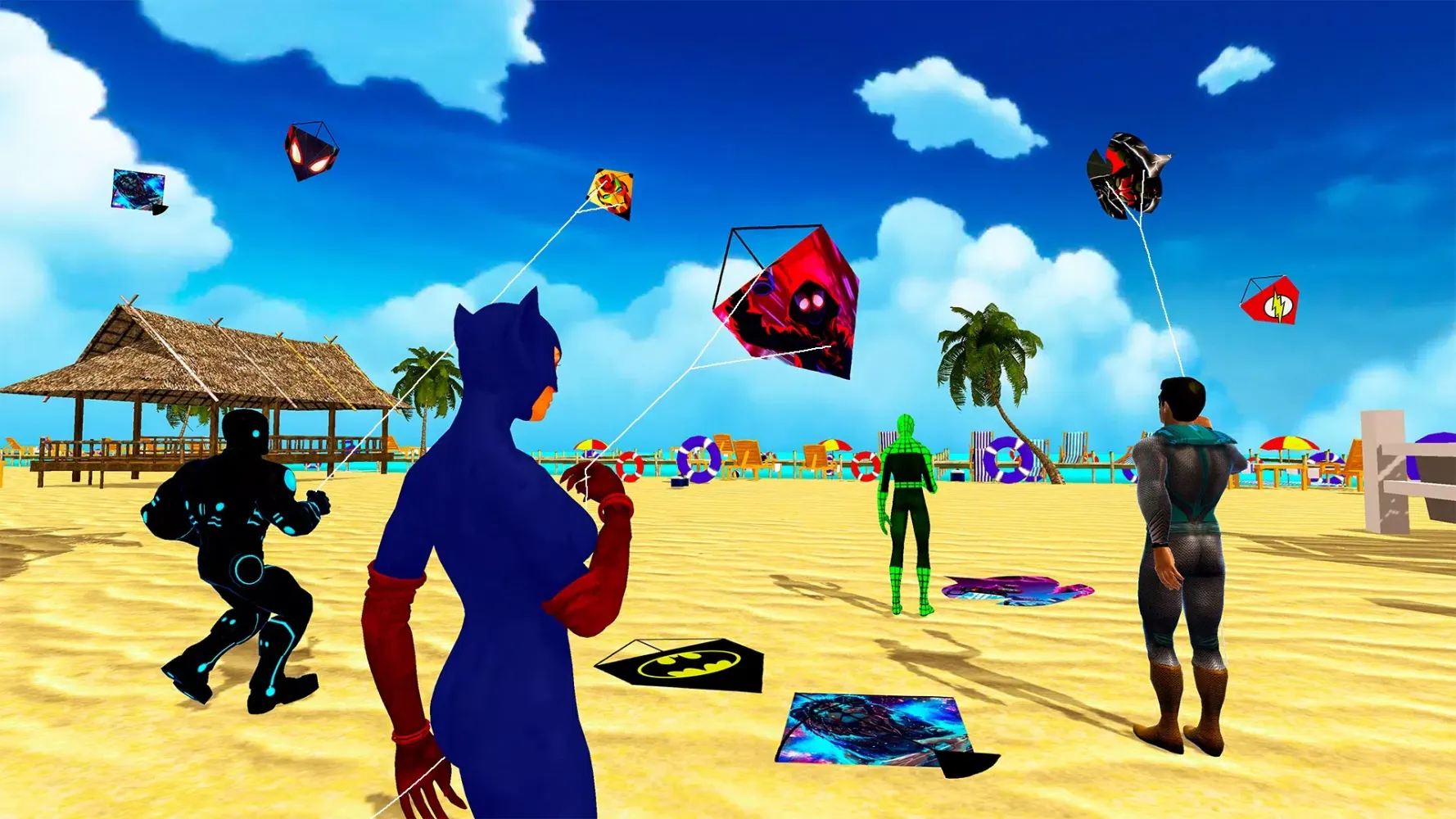 Superhero Kite Game سکرین شاٹس