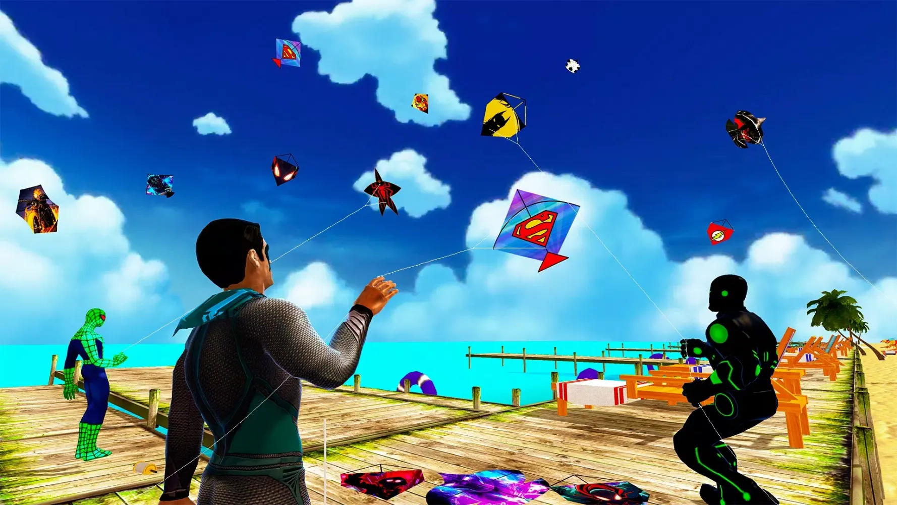 Superhero Kite Game سکرین شاٹس