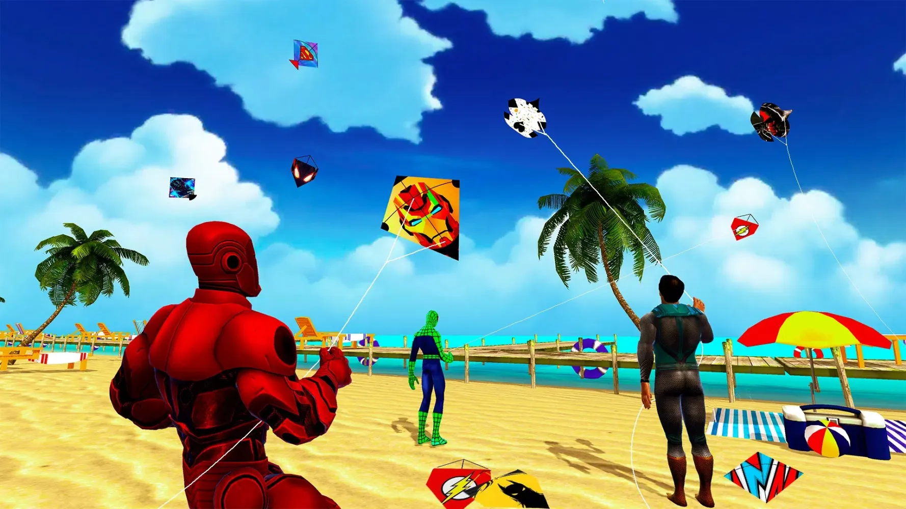 Superhero Kite Game سکرین شاٹس