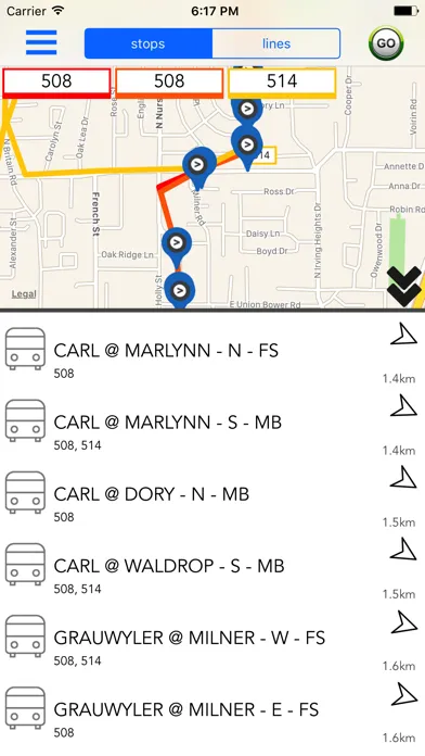 Dallas Public Transport Guide Ekran Görüntüleri