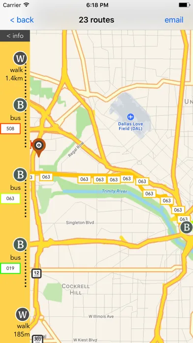 Dallas Public Transport Guide Ekran Görüntüleri