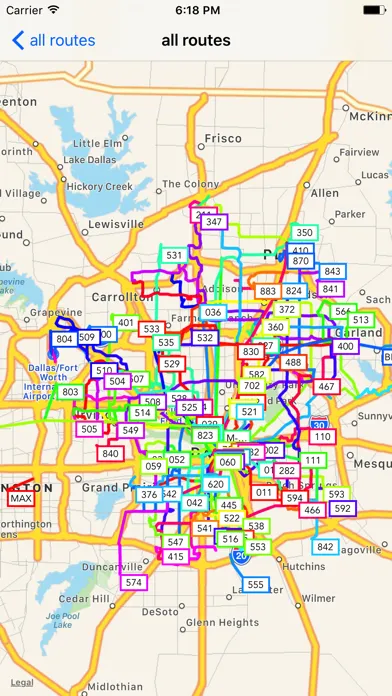 Dallas Public Transport Guide Ekran Görüntüleri
