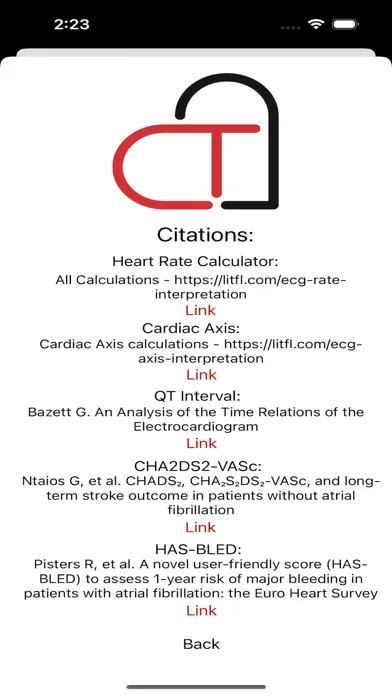 The Cardiac Calculator स्क्रीनशॉट