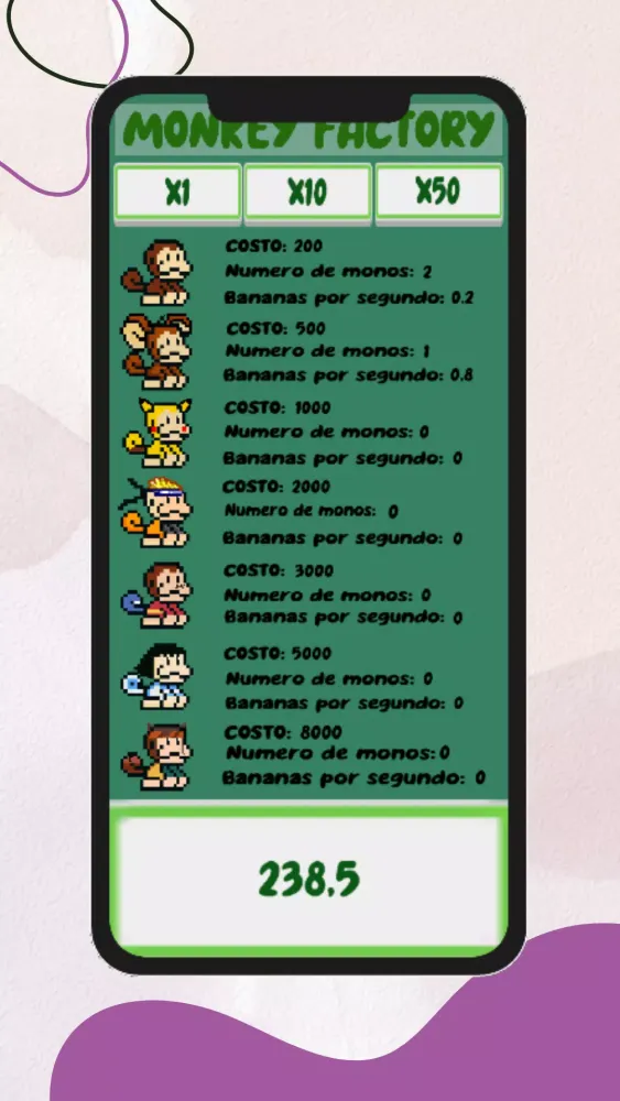 Capturas de tela do Monkey Factory