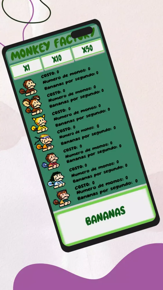 Capturas de tela do Monkey Factory