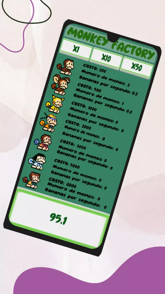 Capturas de tela do Monkey Factory
