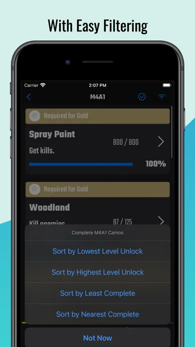 MW Camo Tracker سکرین شاٹس