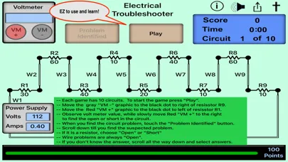 Captures d'écran de Electrical Troubleshooter