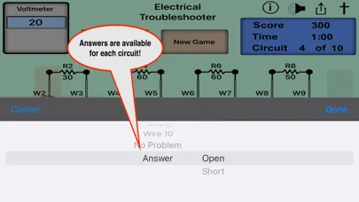 Captures d'écran de Electrical Troubleshooter