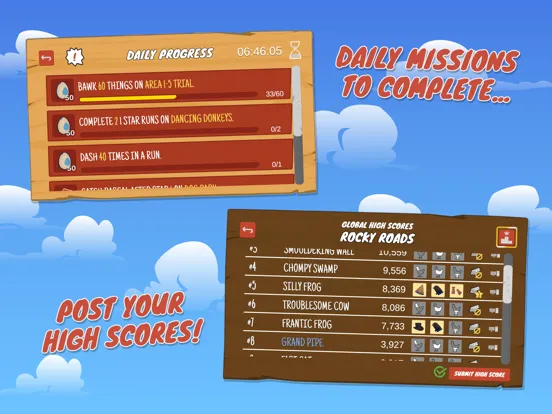 Super BAWK BAWK Chicken iPad  Screenshots