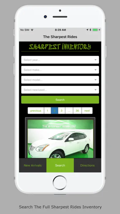 Tangkapan skrin The Sharpest Rides App
