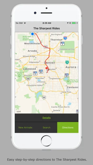 Tangkapan skrin The Sharpest Rides App