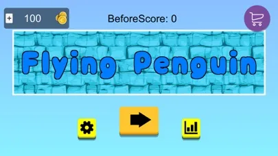 Capturas de tela do Penguins flying in the sky