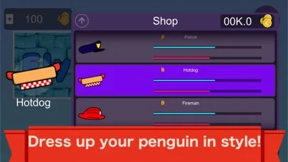 Capturas de tela do Penguins flying in the sky