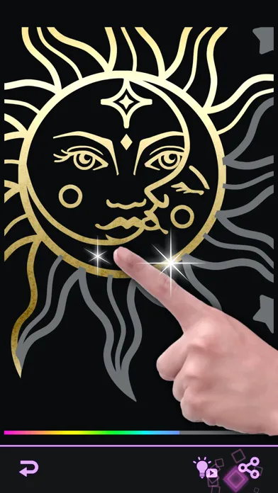 Scratch Art : Healing art game स्क्रीनशॉट