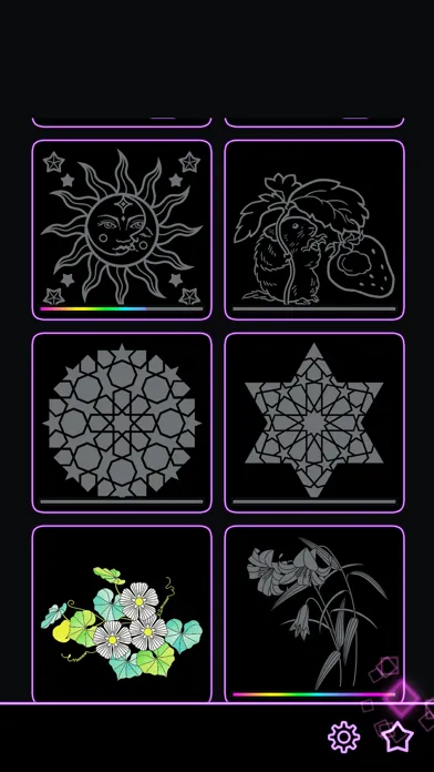 Scratch Art : Healing art game स्क्रीनशॉट