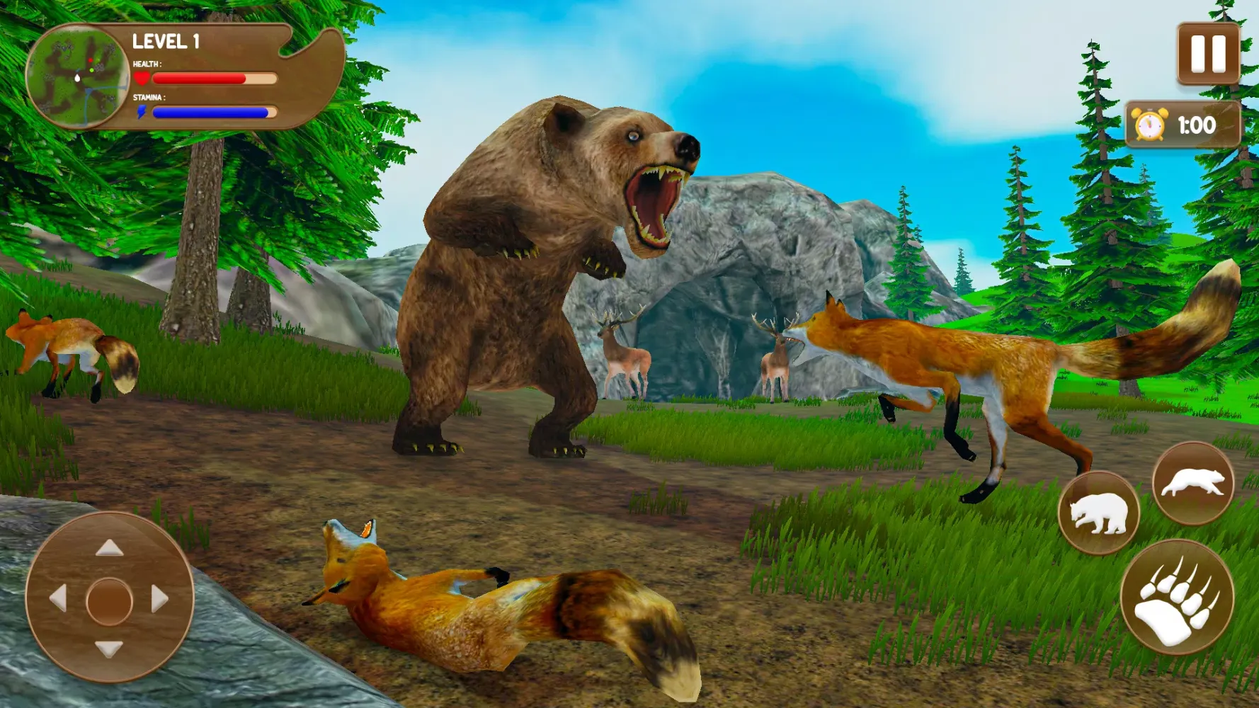 Zrzuty ekranu Bear Games: Bear Simulator 3D